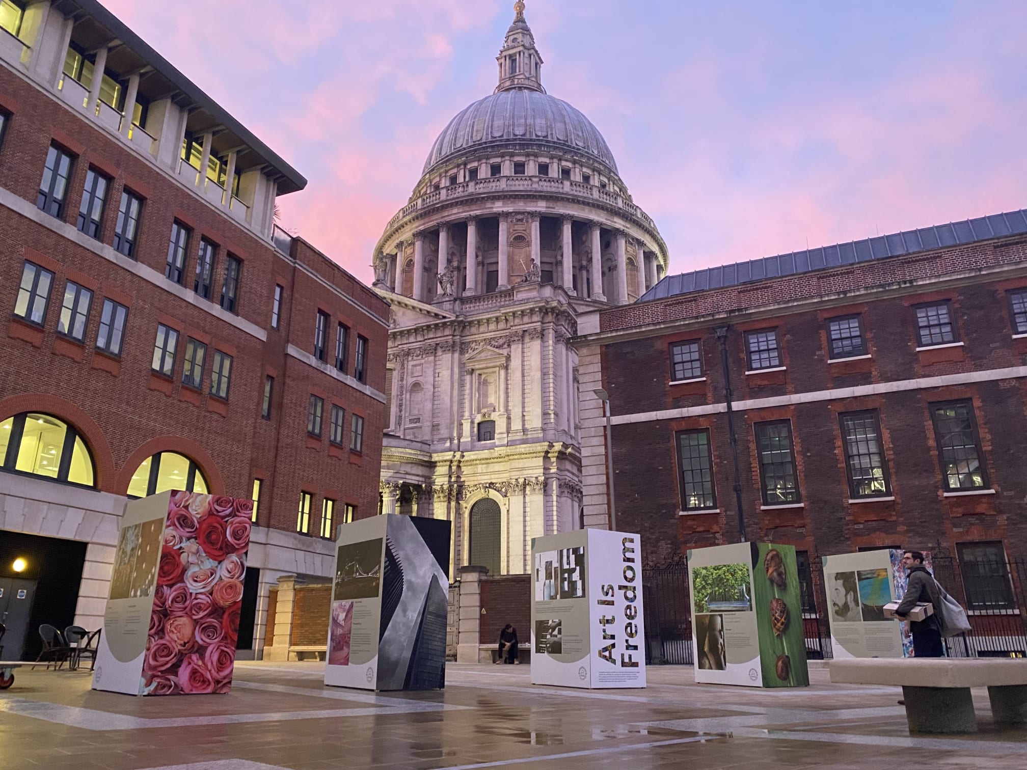 Art Is Freedom exhibition at Paternoster Square