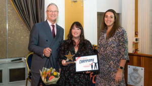 Hestia's Head of Volunteering wins at the Helpforce Champion Awards
